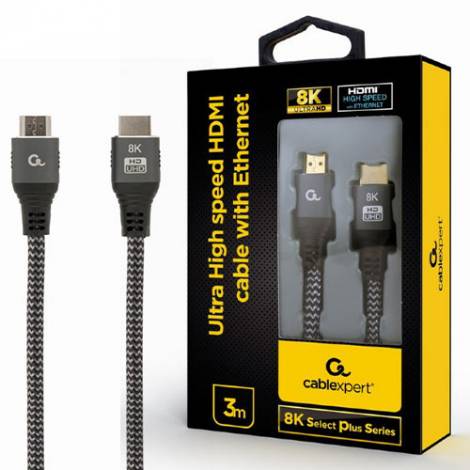 CABLEXPERT ULTRA HIGH SPEED HDMI CABLE,8K SELECT PLUS SERIES 3M  CCB-HDMI8K-3M