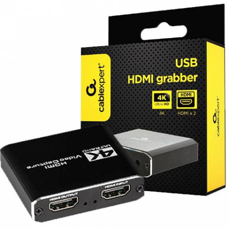 CABLEXPERT USB HDMI GRABBER 4K PASS-THROUGH HDMI