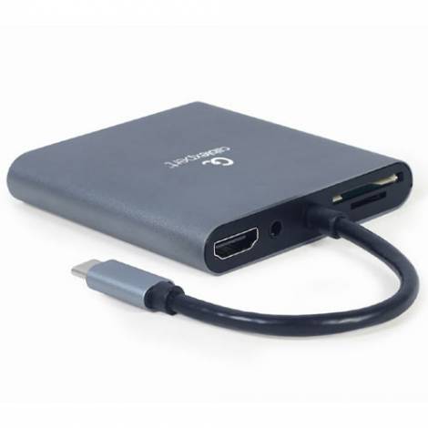CABLEXPERT USB TYPE-C 6-IN-1 MULTI-PORT ADAPTER SPACE GREY