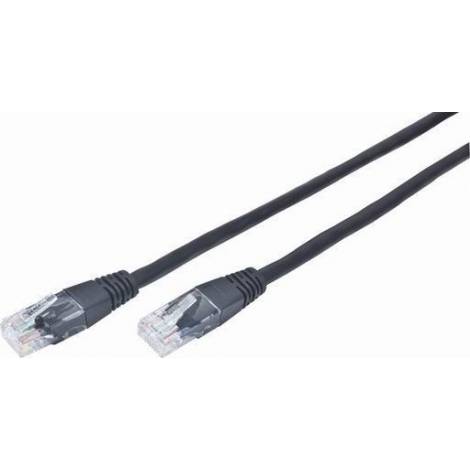 Cablexpert U/UTP Cat.5e Καλώδιο Δικτύου Ethernet 1m Μαύρο (PP12-1MBK)