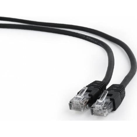 Cablexpert U/UTP Cat.5e Καλώδιο Δικτύου Ethernet 5m Μαύρο (PP12-5MBK)
