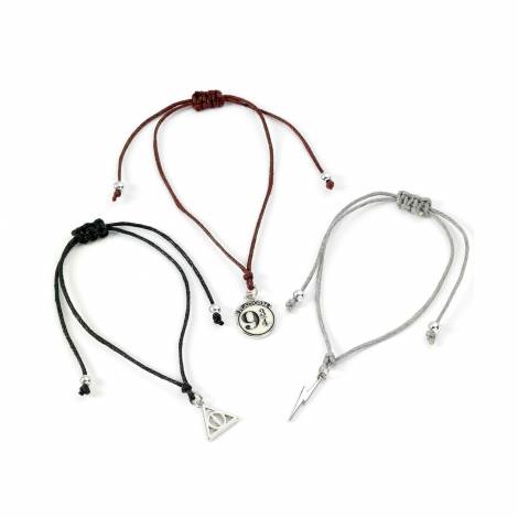 Carat Shop Harry Potter - Deathly Hallows Friendship Bracelet Set Multi (HPFB0450)