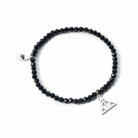 Carat Shop Harry Potter - Semi Precious Stone Bracelet with Sterling Silver Deathly Hallows Charm (HPCR0529)