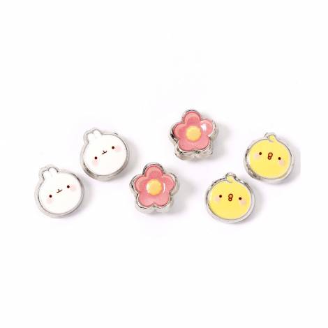 Carat Shop Molang - Molang and Piu Piu Stud Earring Set (MLES0127)