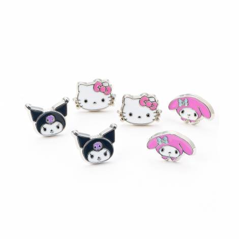 Carat Shop Sanrio: Hello Kitty And Friends - Kuromi And My Melody - Earring Stud Set (HKES0014)