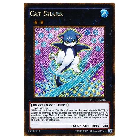 Cat Shark - PGL2-EN016 - Gold Secret Rare Unlimited