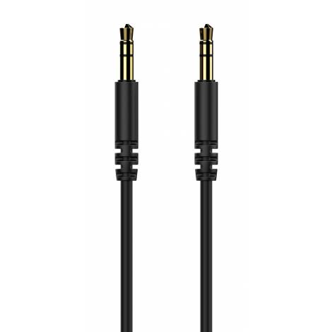 CELEBRAT καλώδιο ήχου 3.5mm AU-01, AUX, 1m, μαύρο