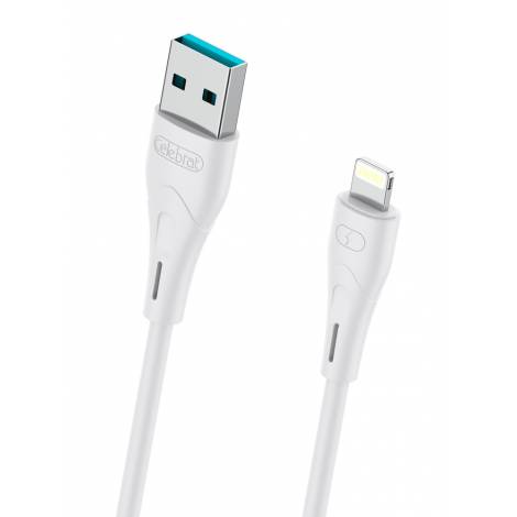 CELEBRAT καλώδιο Lightning σε USB CB-18I, 15W 2.4A, 480Mbps, 1m, λευκό
