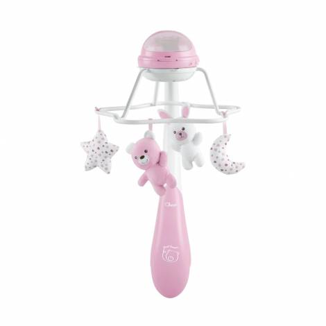 Chicco First Dreams: Rainbow Cot Mobile - 3-in-1 Cot Mobile with Rainbow Projection Pink (Y01-11041-10)