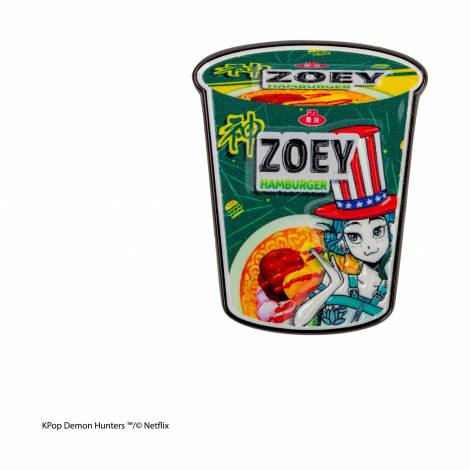 K-Pop Demon Hunters - Zoey Hamburger Noodles Pin (CR3128)