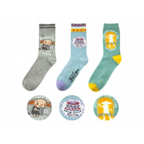 Cinereplicas Movies: Harry Potter - Dobby Socks (Set of 3) (CR1603)