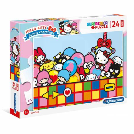 Clementoni Παιδικό Παζλ Maxi Super Color Hello Kitty 24 τμχ