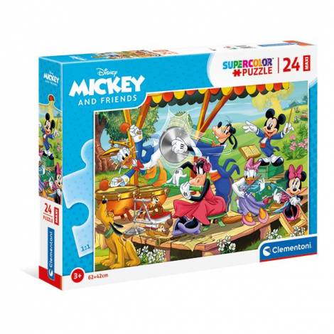Clementoni Παιδικό Παζλ Maxi Super Color Mickey And Friends 24 τμχ