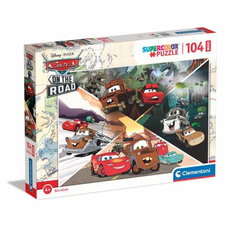 Clementoni Παιδικό Παζλ Maxi Supercolor Disney Cars 104 τμχ