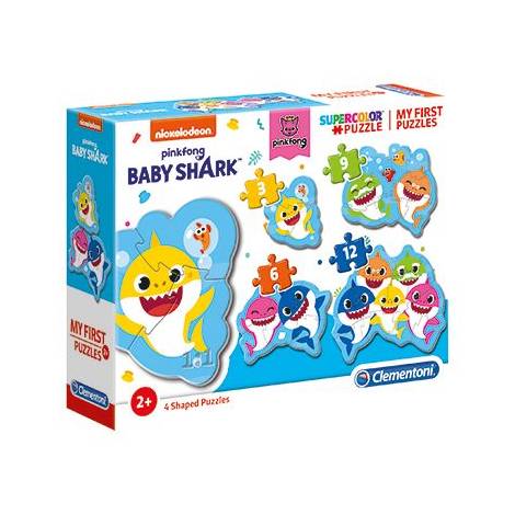 Clementoni Παιδικό Παζλ My First Puzzles Baby Shark 3 - 6 - 9 - 12 τμχ