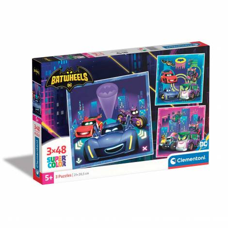 Clementoni Παιδικό Παζλ Super Color Batwheels 3x48 τμχ