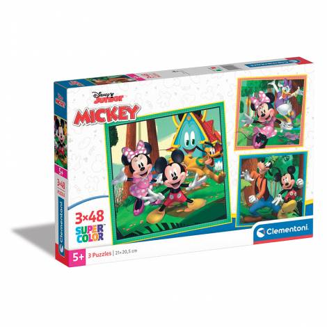 Clementoni Παιδικό Παζλ Super Color Disney Mickey And Friends 3x48 τμχ