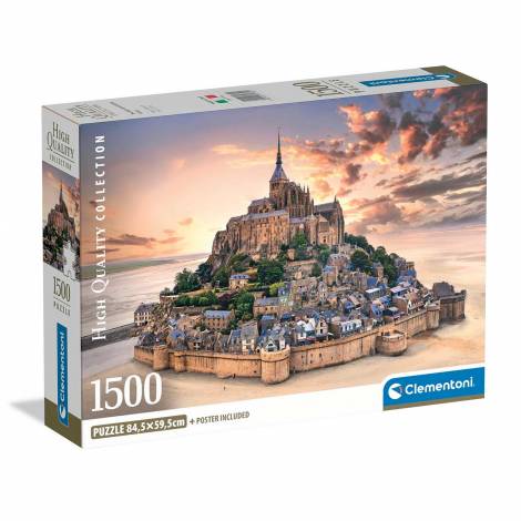 Clementoni Παζλ High Quality Collection Ανάδυση του Σεν Μισέλ 1500 τμχ - Compact Box