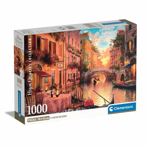 Clementoni Παζλ High Quality Collection Βενετία 1000 τμχ - Compact Box