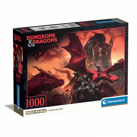 Clementoni Παζλ High Quality Collection Dungeons & Dragons 1000 τμχ - Compact Box