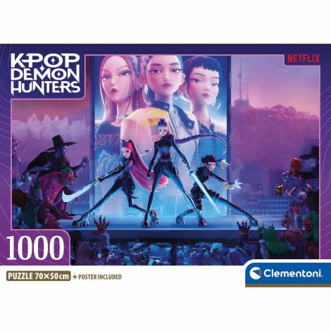 Clementoni Παζλ High Quality K-Pop Demon Hunters Compact Box 1000 τμχ