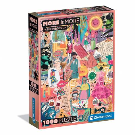 Clementoni Παζλ More is More Collection Fashion & Design 1000 τμχ - Compact Box