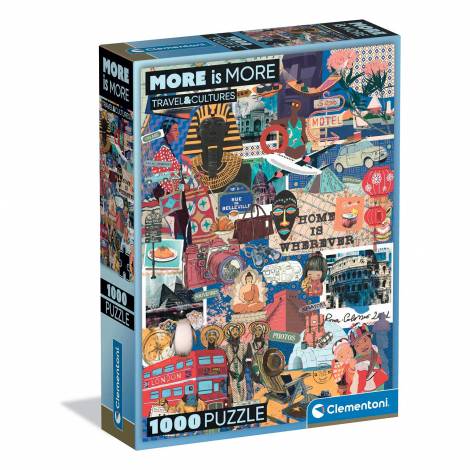 Clementoni Παζλ More is More Collection Travel & Cultures 1000 τμχ - Compact Box