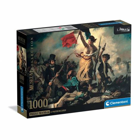 Clementoni Παζλ Museum Collection Eugene Delacroix: Η Ελευθερία Οδηγεί το Λαό 1000 τμχ - Compact Box