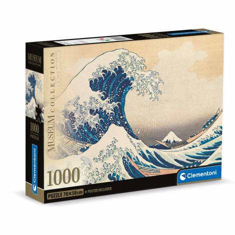Clementoni Παζλ Museum Collection Hokusai: Το Μεγάλο Κύμα 1000 τμχ - Compact Box