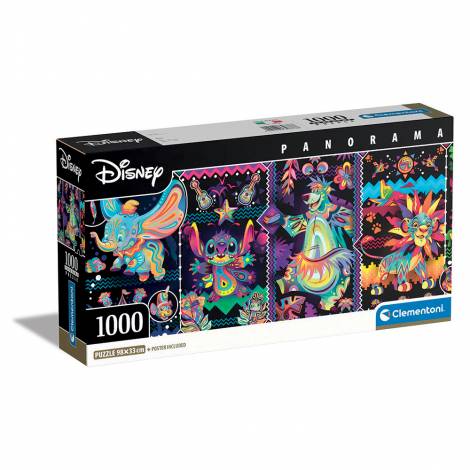 Clementoni Παζλ Panorama High Quality Collection Disney Classics 1000 τμχ - Compact Box