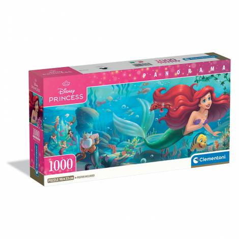 Clementoni Παζλ Panorama High Quality Collection Disney Η Μικρή Γοργόνα 1000 τμχ - Compact Box