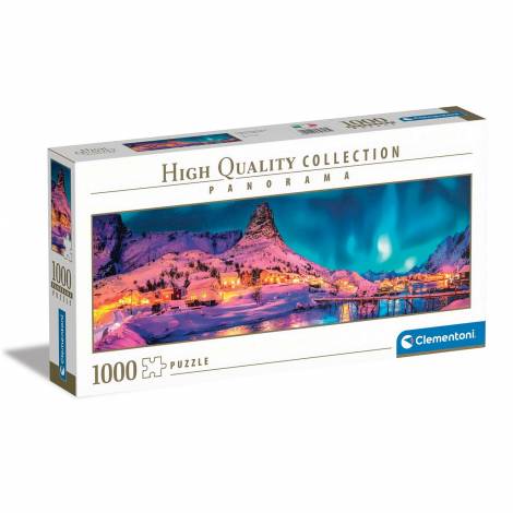 Clementoni Παζλ Panorama High Quality Collection Πολύχρωμη Νύχτα Στα Νορβηγικά Νησιά 1000 τμχ