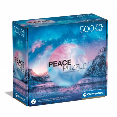 Clementoni Παζλ Peace Puzzles Light Blue 500 τμχ