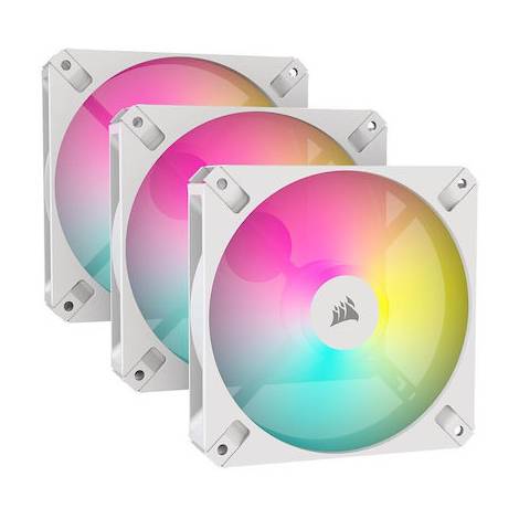 CORSAIR PWM Fan iCUE AR120 Digital RGB 120mm - Triple Pack - White