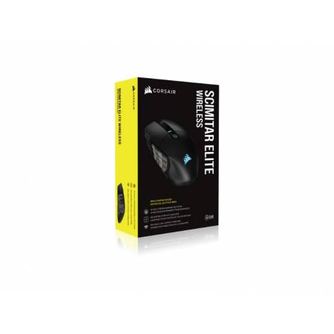 Corsair Wireless Optical Gaming Mouse MMO/MOBA Scimitar Elite RGB 26.000 Dpi - Black - CH-9314311-EU