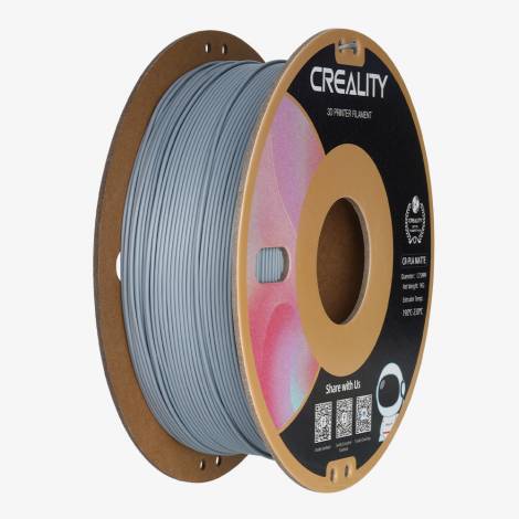 CREALITY CR-PLA Matte Grey, 3D Printer Filament 1 kg Spool,1.75mm (3301010299 gray)