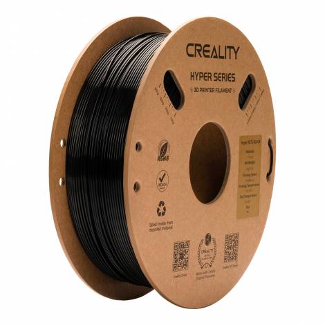 Creality Hyper-PETG Black 3D Printer Filament, fast print, chemical sunlight resist. 1kg 1.75