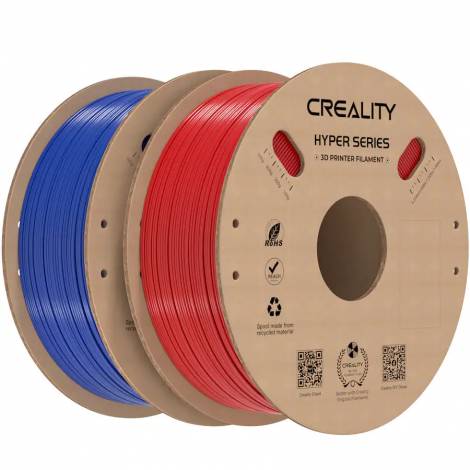 Creality Hyper-PETG Value Pack 2kg Red & Blue 3D Printer Filament, fast print, 2kg 1.77