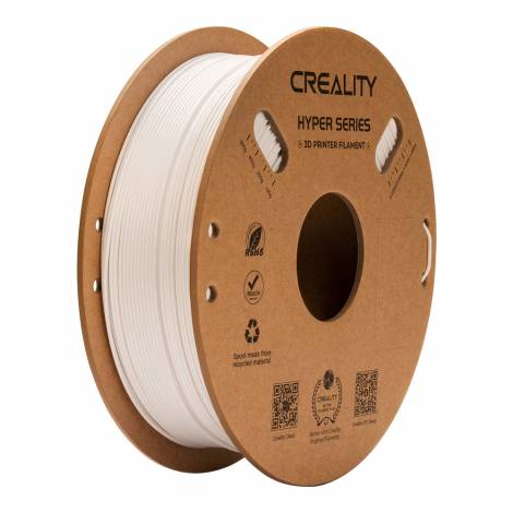 Creality Hyper-PETG White 3D Printer Filament, fast print, chemical sunlight resist. 1kg 1.75