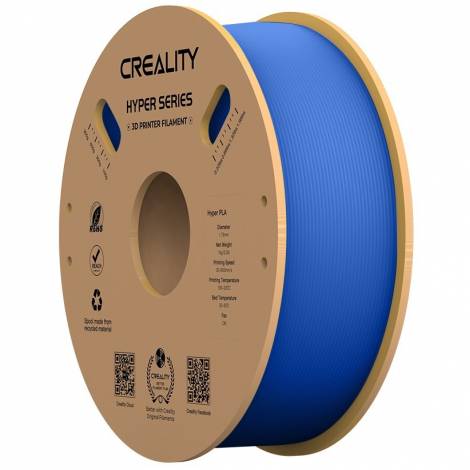 Creality Hyper PLA Blue 3D Printer Filament, High Speed, 1 kg Spool1.75