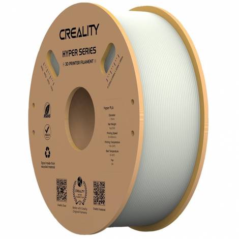 Creality Hyper PLA white 3D Printer Filament, High Speed, 1 kg Spool1.75