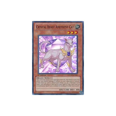 Crystal Beast Amethyst Cat SUPER RARE (RYMP)