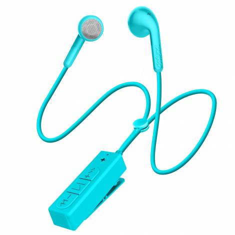 Defunc BASIC TALK In-Ear Bluetooth Earbuds Ασύρματα Ακουστικά σε cyan χρώμα