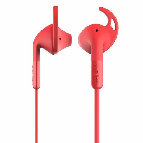 Defunc PLUS SPORT In-Ear Earbuds Ενσύρματα Ακουστικά σε κόκκινο χρώμα