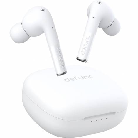 Defunc TRUE ENTERTAINMENT Bluetooth 5.2 Ασύρματα True Wireless Ακουστικά με θήκη (λευκό)