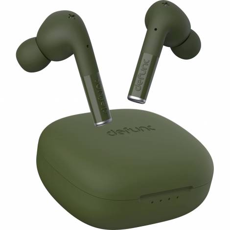 Defunc TRUE ENTERTAINMENT Bluetooth 5.2 Ασύρματα True Wireless Ακουστικά με θήκη (πράσινο)