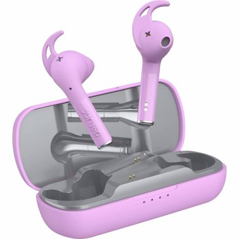 Defunc TRUE SPORT Bluetooth 5.2 Ασύρματα Αθλητικά True Wireless Ακουστικά με θήκη (ροζ)