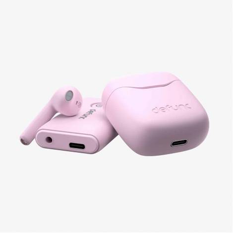 Defunc TRUE TRAVEL Kit Bluetooth 5.3 Ασύρματα True Wireless Ακουστικά με θήκη (Ροζ)