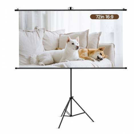 DELI BRACKET PROJECTOR SCREEN 72' BLACK