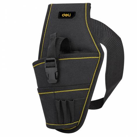 DELI ELECTRIC DRILL WAIST BAG 26x15CM BLACK